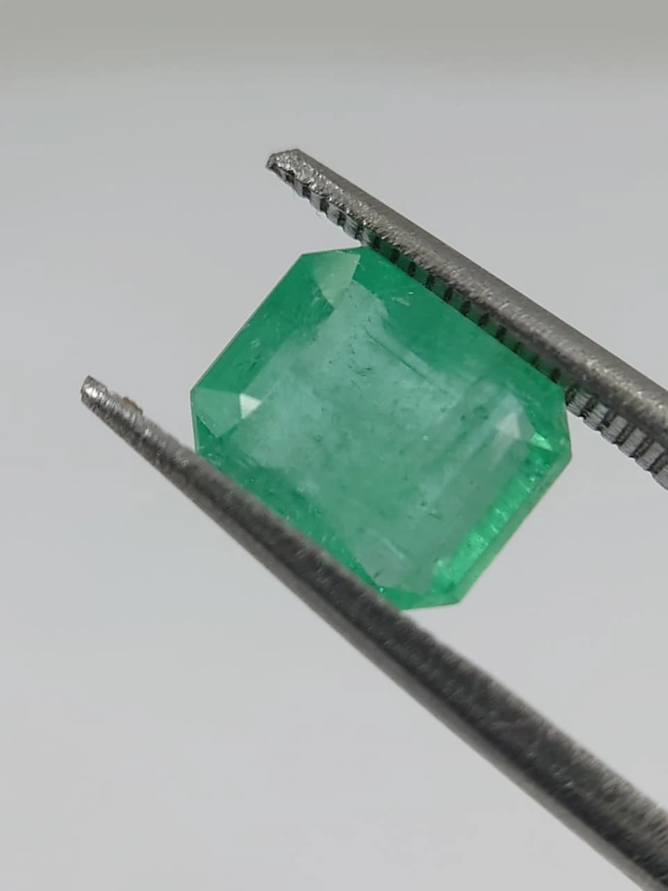 3.1ct Minor Oiled Octagon Faceted Emerald from Afghanistan — view 5